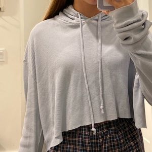 Brandy melville blue cropped sweater